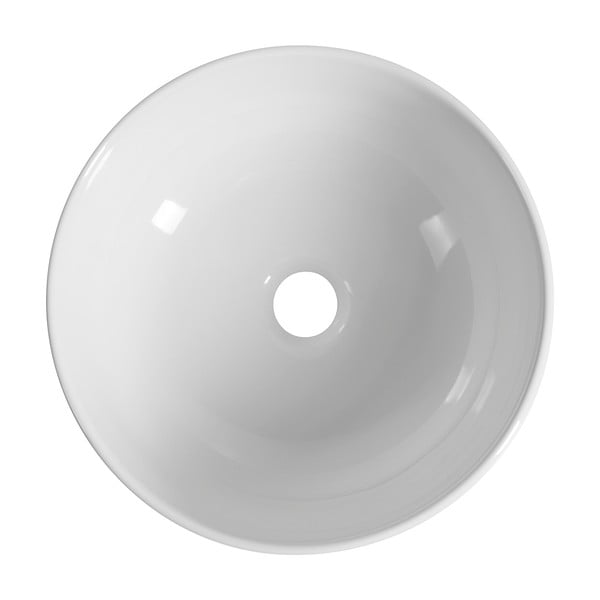 Biele keramické okrúhle umývadlo ø 33 cm Emmi – Sapho-image-2