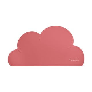 Tmavoružové silikónové prestieranie Kindsgut Cloud, 49 x 27 cm