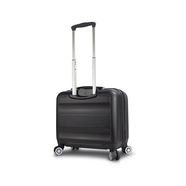Čierny cestovný kufor na kolieskach s USB portom My Valice COLORS LASSO Cabin Suitcase