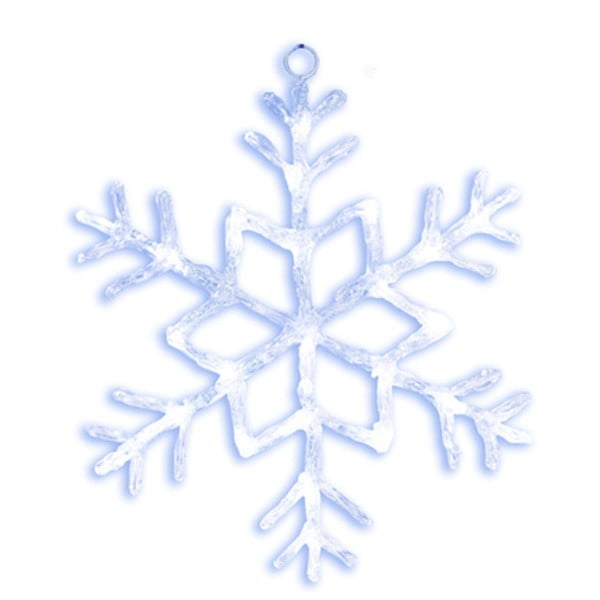 Svietiaca LED dekorácia Best Season Merry Snowflake, Ø 40 cm