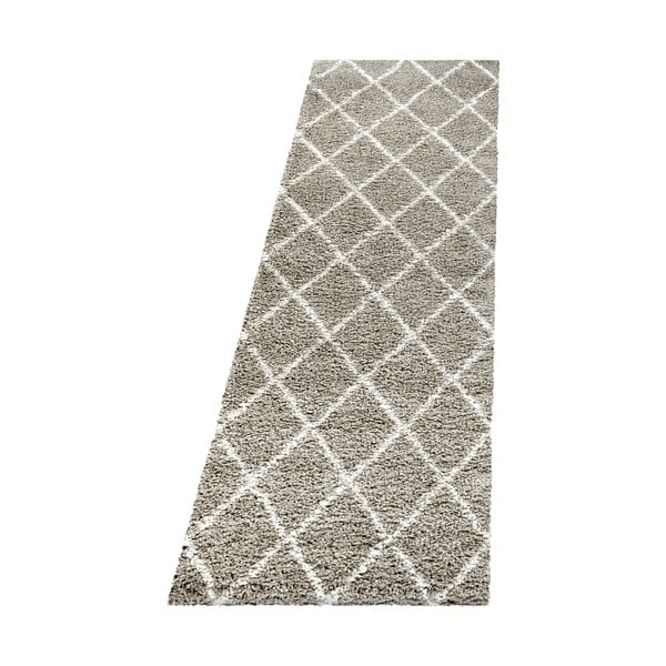 Svetlohnedý behúň 80x250 cm Alvor – Ayyildiz Carpets
