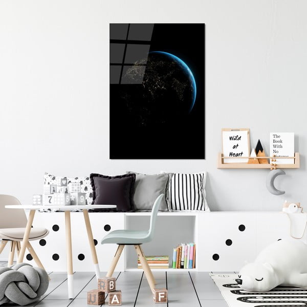 Sklenený obraz 70x100 cm Earth - Wallity-image-2