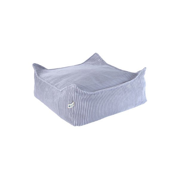 Modrý menčestrový detský sedací vak Square – Wigiwama