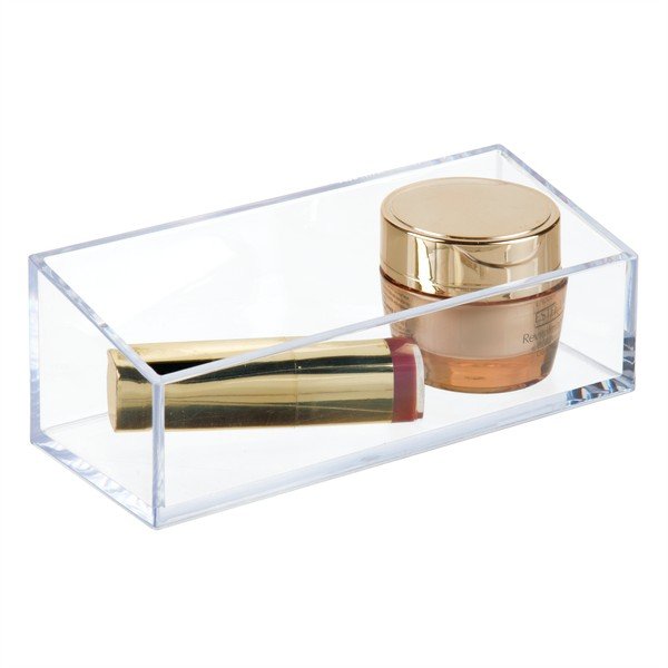 Priehľadný stohovateľný box iDesign Clarity, 15 x 6 cm-image-1