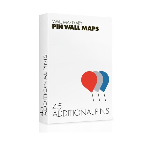 Náhradné pripináčiky na Pin World mapy, 45 ks