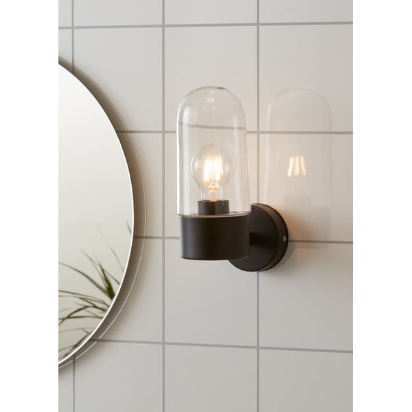 Čierne nástenné svietidlo Markslöjd Zen Wall Black Clear-image-1