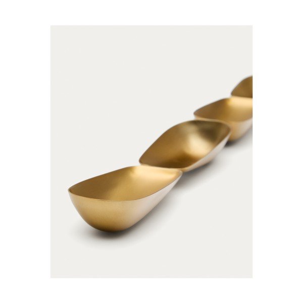 Servírovacia miska z nehrdzavejúcej ocele v zlatej farbe Aruc – Kave Home-image-3