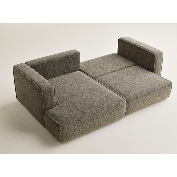 Hnedá ženilková rozkladacia/s úložným priestorom rohová pohovka (ľavý roh/s leňoškou) Velto – Maison de Rêve-image-3