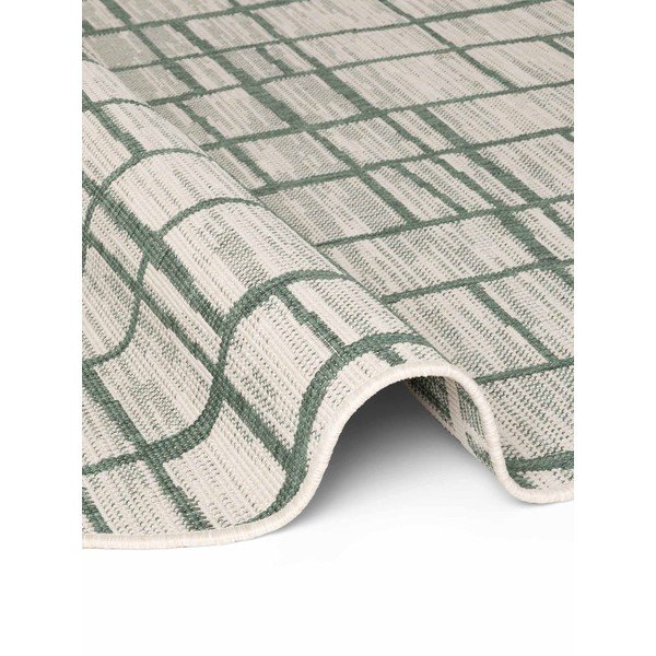 Zelený/krémovobiely okrúhly vnútorný a vonkajší koberec ø 200 cm Haringey Crouch – Ted Baker-image-3