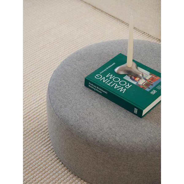 Sivý vlnený taburet Folk – noo.ma-image-2