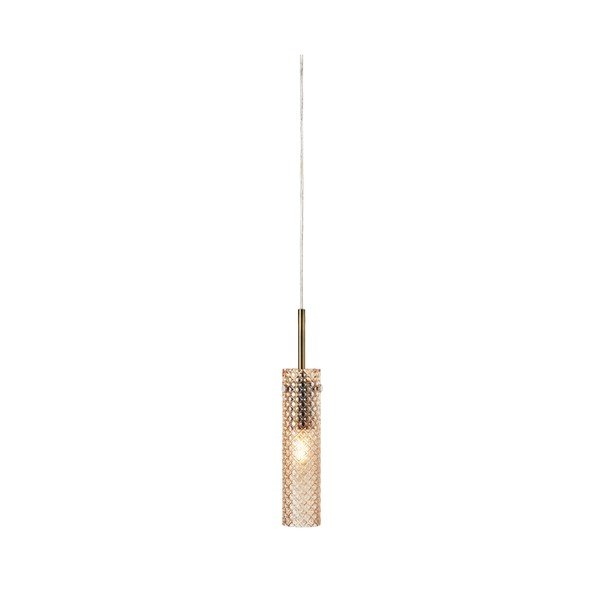 Sklenené závesné svietidlo v mosadznej farbe/jantárové ø5x27,5 cm Vibia – Markslöjd