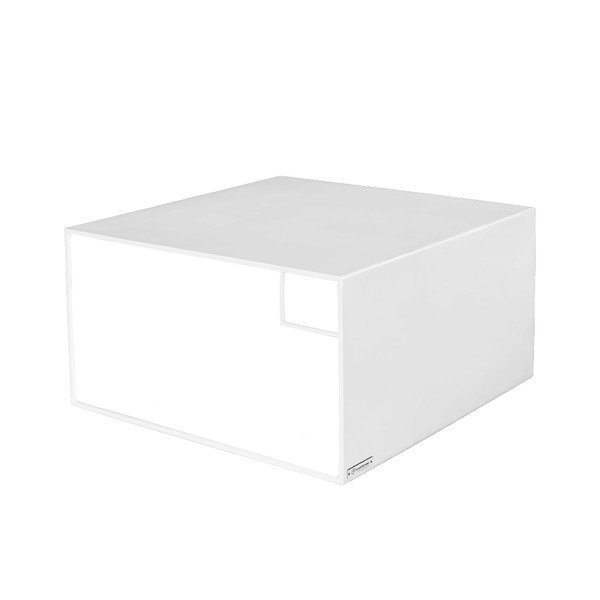 Biely kovový konferenčný stolík 80x80 cm 2Wall – CustomForm