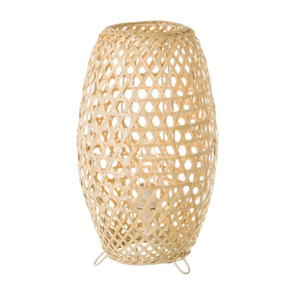 Bambusová stolová lampa v prírodnej farbe s bambusovým tienidlom (výška 36 cm) Natural Way – Casa Selección