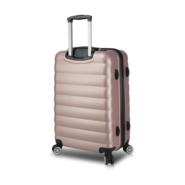 Ružový cestovný kufor na kolieskach s USB portom My Valice COLORS RESSNO Large Suitcase
