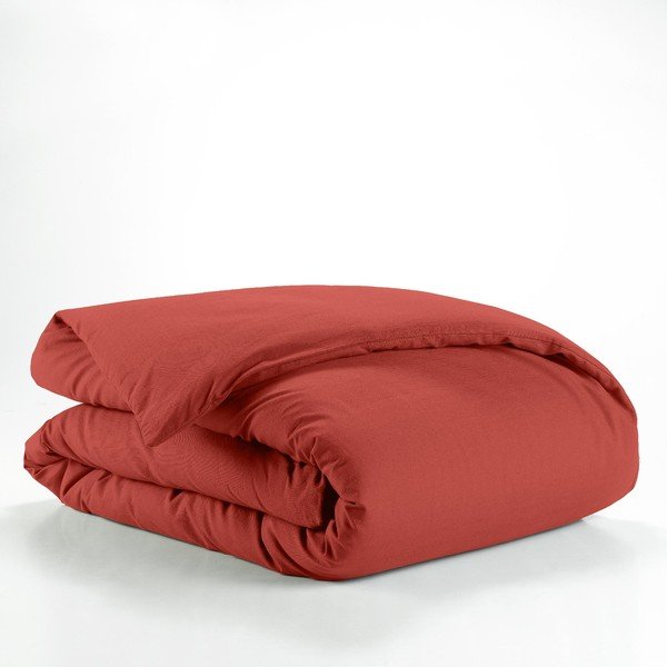 Bavlnená obliečka na perinu na jednolôžko v tehlovej farbe 140x200 cm Lina – douceur d'intérieur