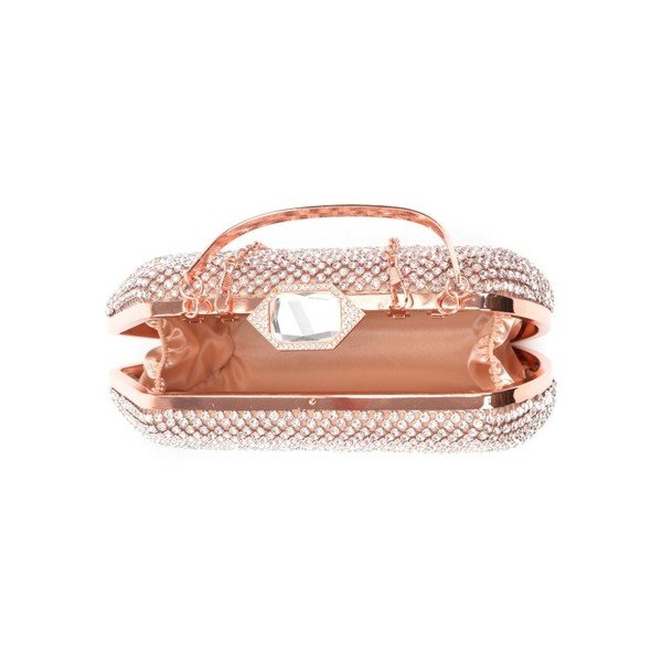 Listová kabelka s kamienkami zlatej farby Isabella Rhea-image-4