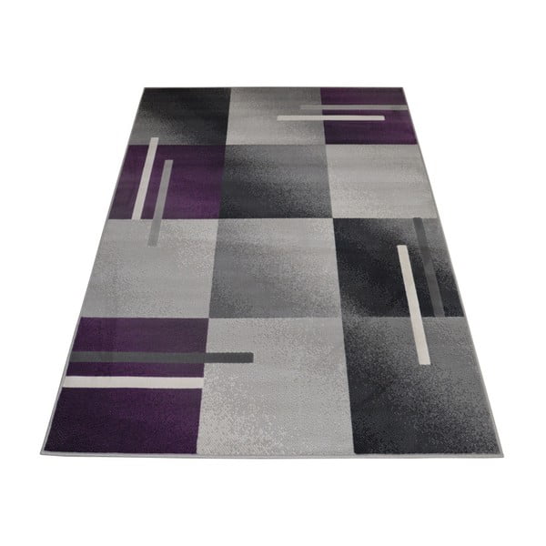 Fialovo-sivý  koberec Webtappeti Modern, 160 x 230 cm