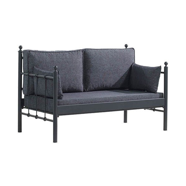 Záhradná lounge súprava v čiernej a tmavosivej farbe pre 4 Lalas – Floriane Garden-image-3