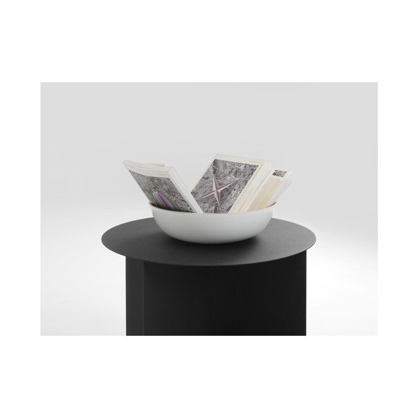 Čierny odkladací stolík Custom Form Oli, ⌀ 50 cm-image-2