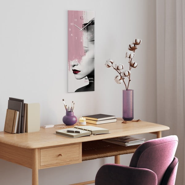 Sklenené nástenné hodiny Be you - Styler-image-1