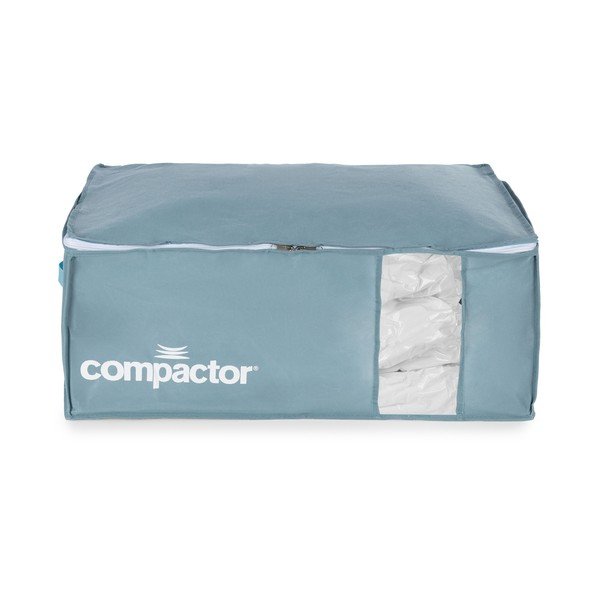 Vákuové plastové úložné boxy na oblečenie v súprave 3 ks 65x45x27 cm Blue Edition – Compactor-image-2