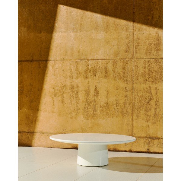 Betónový okrúhly Záhradný konferenčný stolík ø 110 cm Albanella – Kave Home-image-1