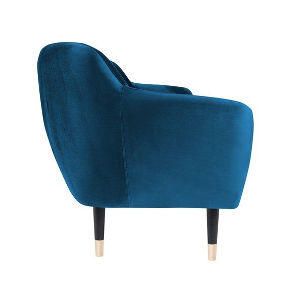 Modrá pohovka s čiernymi nohami Mazzini Sofas Benito, 188 cm-image-3