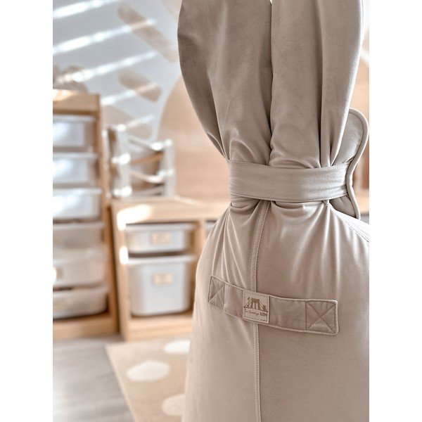 Béžový detský sedací vak Funny Bunny – The Brooklyn Kids-image-1