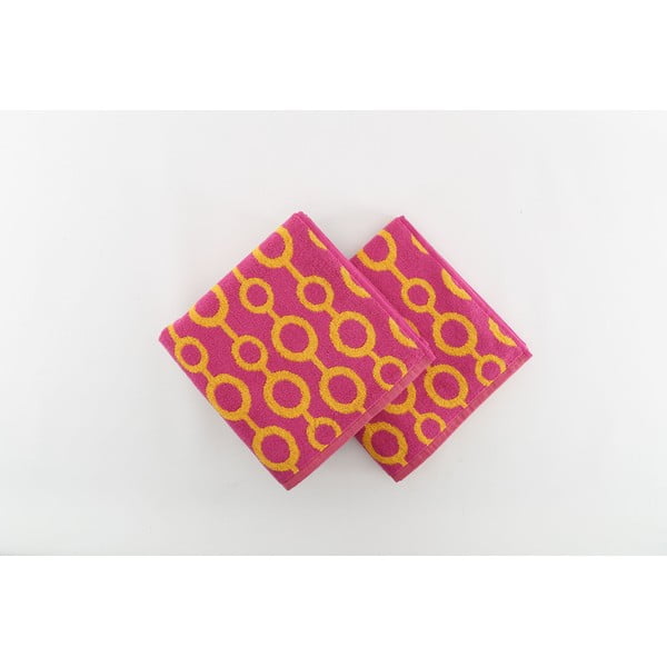 Sada 2 osušiek Crazy Vibes Orange, 50 × 100 cm