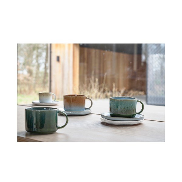 Oranžové hrnčeky na espresso z kameniny v súprave 2 ks 80 ml Styles – Villa Collection-image-3