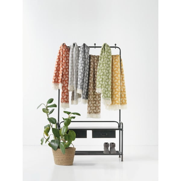 Gaštanovohnedý pléd s podielom bavlny Euromant Sirkkalehti, 140 x 180 cm-image-2