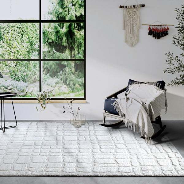 Krémovobiely koberec 160x235 cm Artistique Cream White – Elle Decoration-image-1