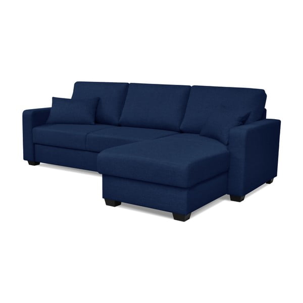 Modrá rozkladacia pohovka s leňoškou Cosmopolitan design Milano-image-1