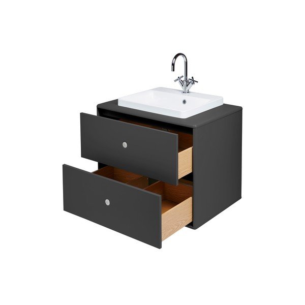 Antracitovosivá závesná skrinka s umývadlom bez batérie 80x62 cm Color Bath – Tom Tailor-image-4