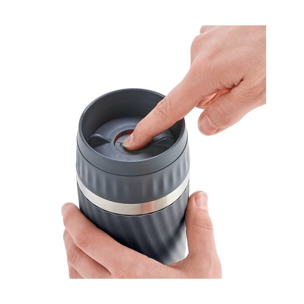 Sivý termo hrnček 0.36 l Easy Twist - Tefal-image-4