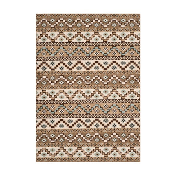 Hnedý koberec vhodný do exteriéru Safavieh Una, 90 x 150 cm