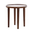 Okrúhly odkladací stolík z masívu akácie ø 49 cm Qiano – Light & Living