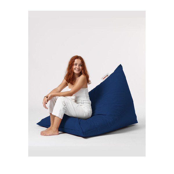 Tmavomodrý sedací vak Pyramid – Floriane Garden-image-2