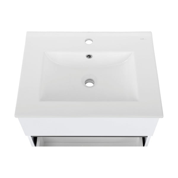 Biela závesná skrinka bez umývadla 60x52 cm Wisla – Støraa-image-1