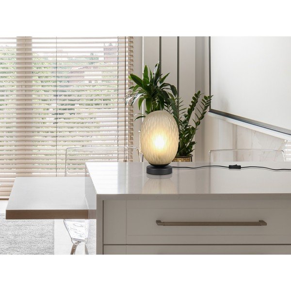 Zelená stolová lampa so skleneným tienidlom (výška  28,5 cm) Facette – Trio-image-1