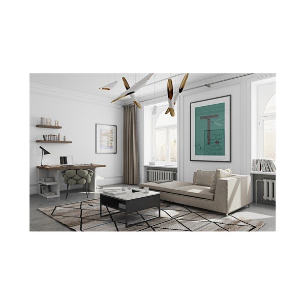 Hnedý pracovný stôl TemaHome Multi, 180 cm-image-1