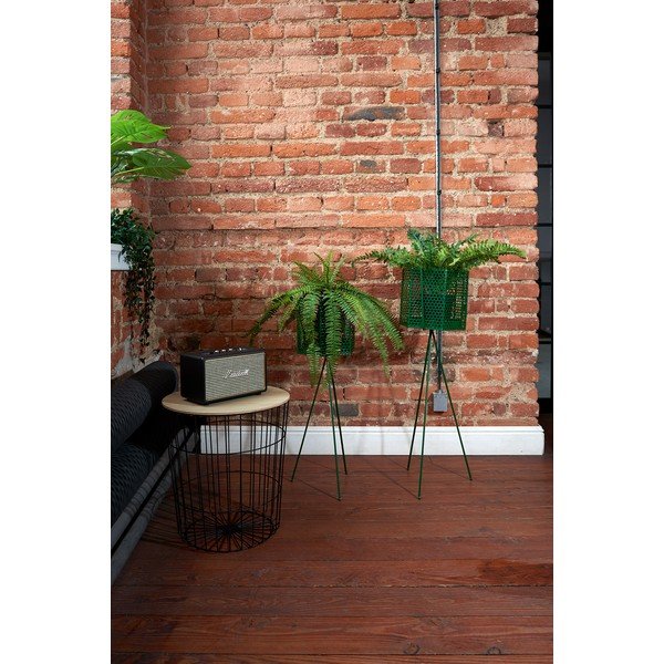 Súprava 2 tmavozelených kovových stojanov na kvetináče PT LIVING Hexagon-image-1