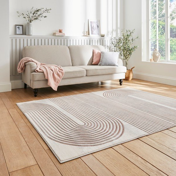 Ružovo-svetlosivý koberec 160x220 cm Apollo – Think Rugs-image-2