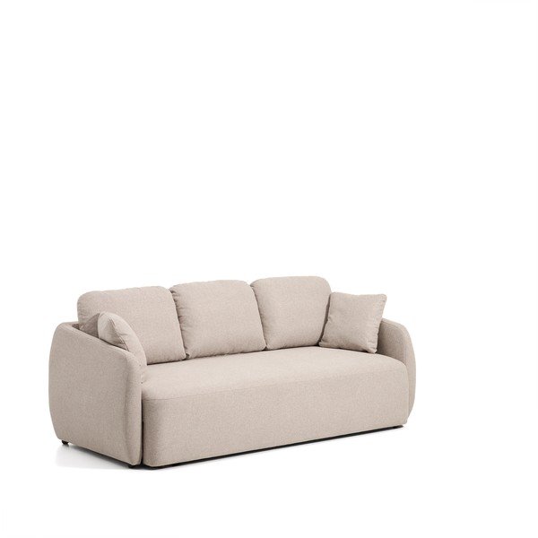 Béžová ženilková rozkladacia pohovka 218 cm Laira – Kave Home-image-2