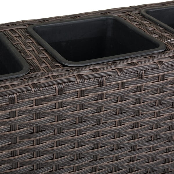 Kvetináč z umelého ratanu s 3 priehradkami Myra, dĺžka 48 cm-image-2