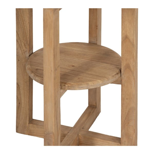 Okrúhly odkladací stolík z masívu mindi ø 40 cm Dala – Ixia-image-4