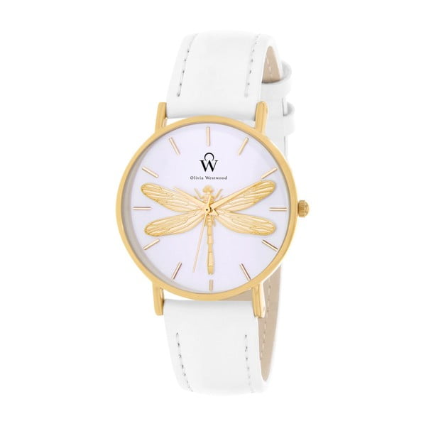 Dámske hodinky s remienkom v bielej farbe Olivia Westwood Cutono