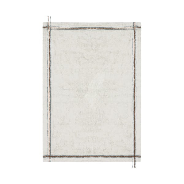 Krémový prateľný ručne tkaný bavlnený koberec 170x240 cm Cuisine Natural – Lorena Canals