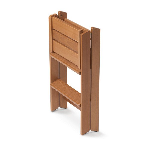 Skladacie schodíky z bukového dreva Arredamenti Italia Osimo-image-1