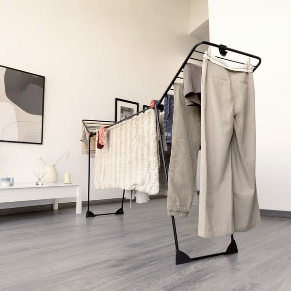 Čierny sušiak na bielizeň Infinity Flex 30m – Vileda-image-3